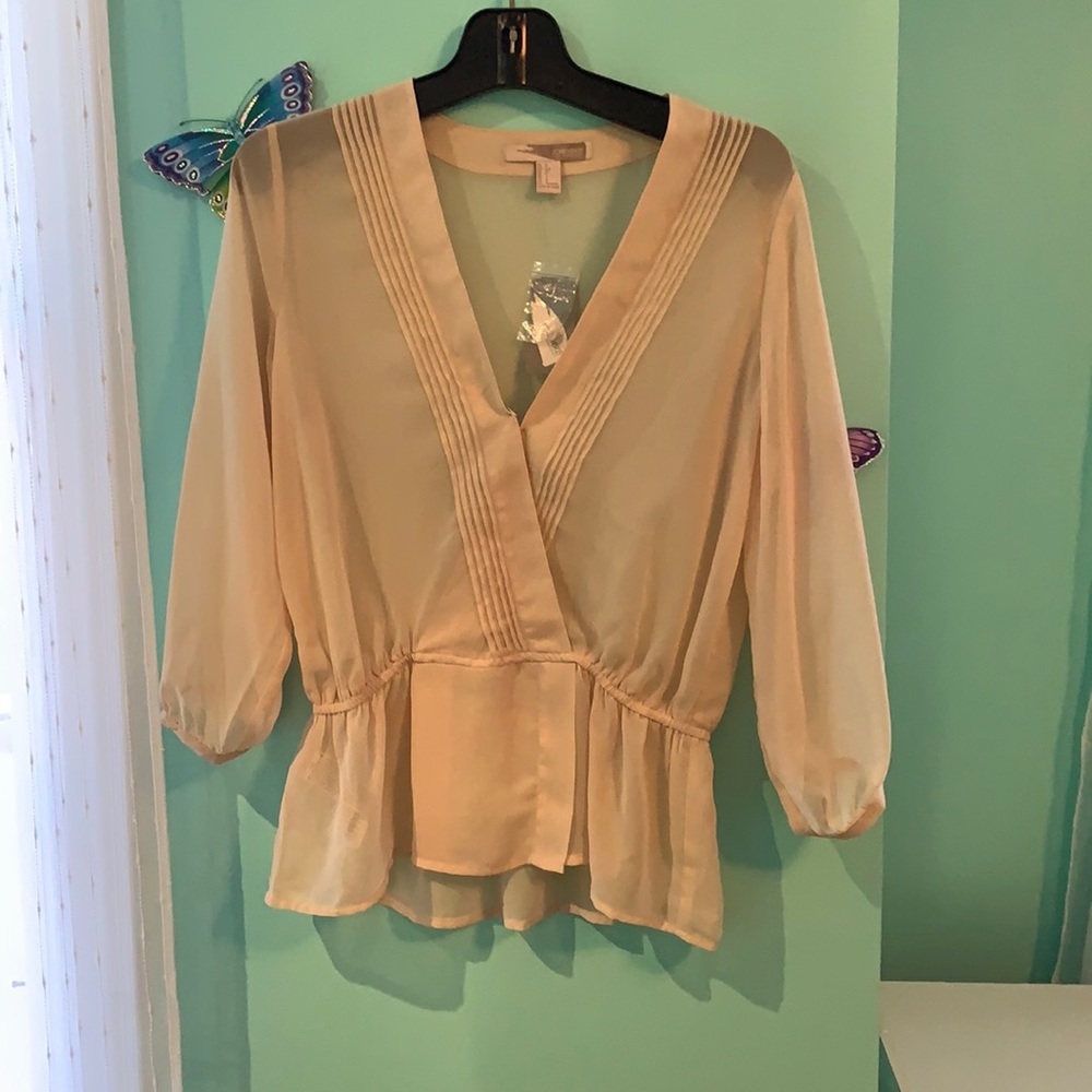 Women's Nude / Beige Blouse - Small